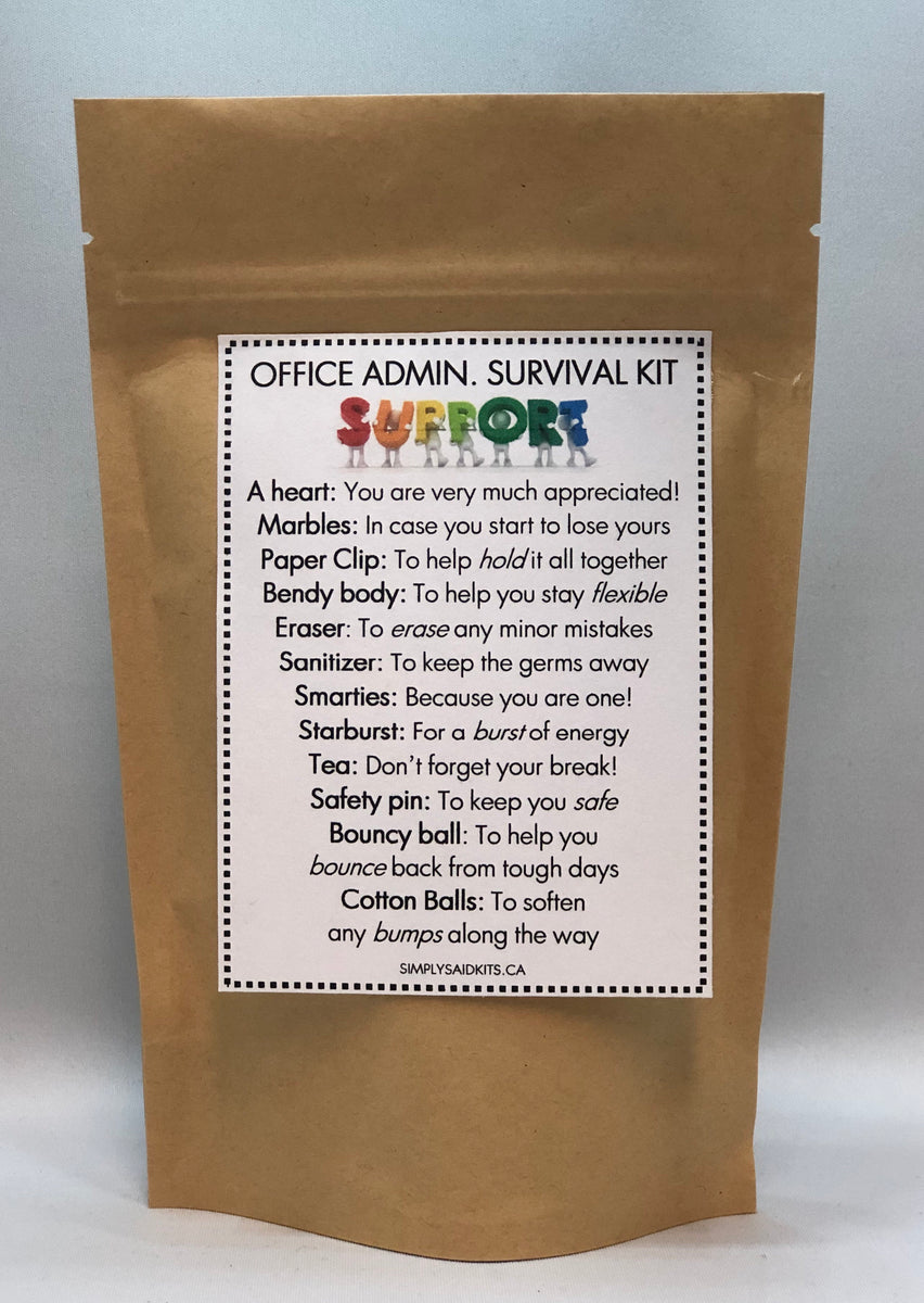 Support staff/ Office Administrator Survival Kit – SimplySaidKits